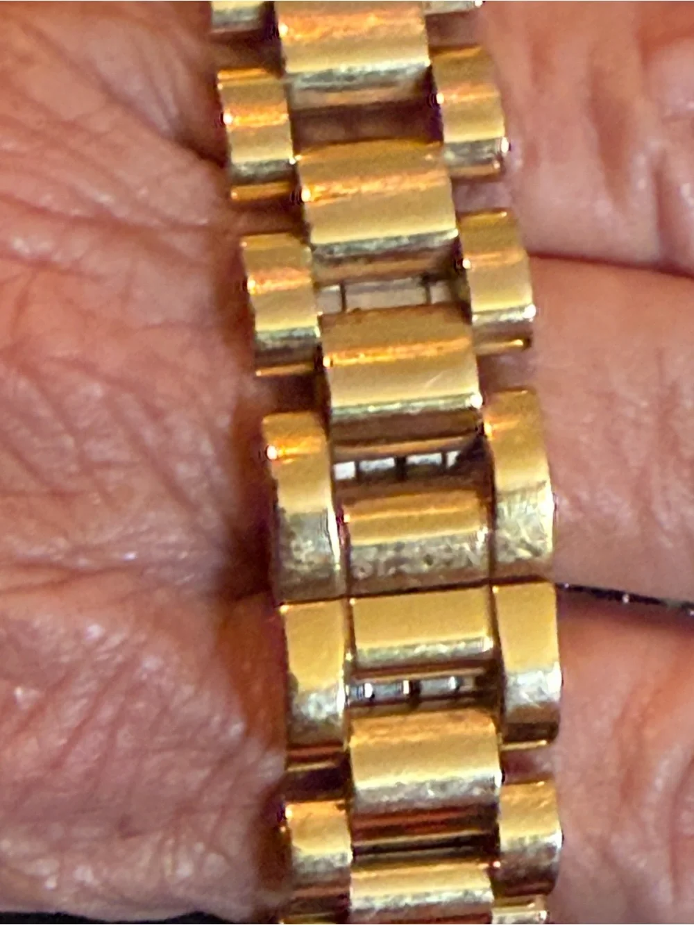 Vintage St John Gold Tone Stainless Ladies Watch